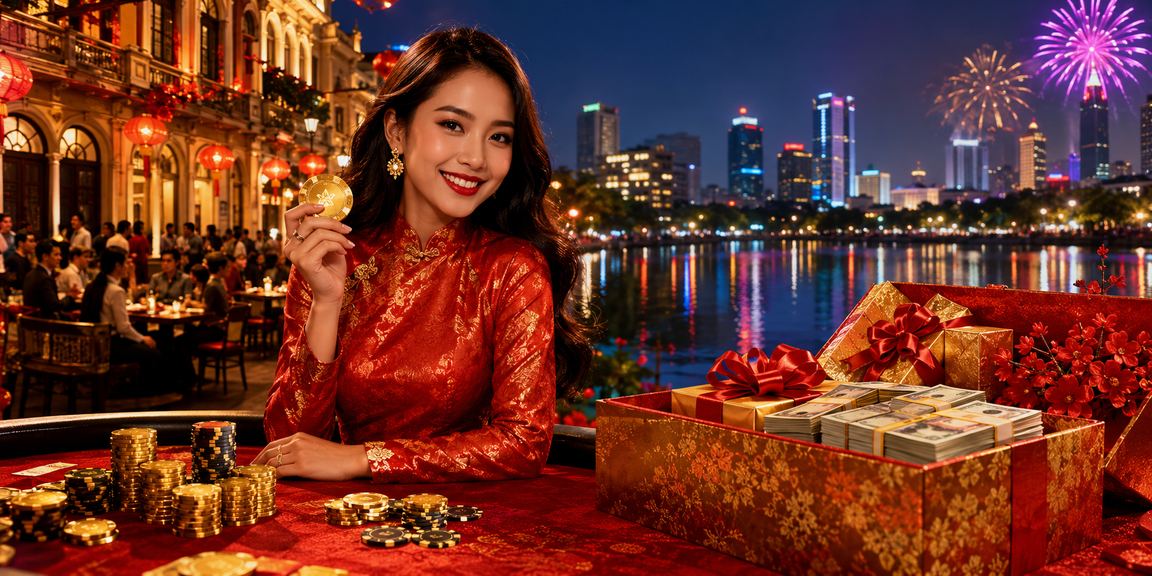 Không khí lễ hội Tết Nguyên Đán và giải trí casino tại Hà Nội